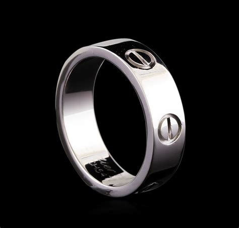 cartier silver ring|silver cartier rings men's.